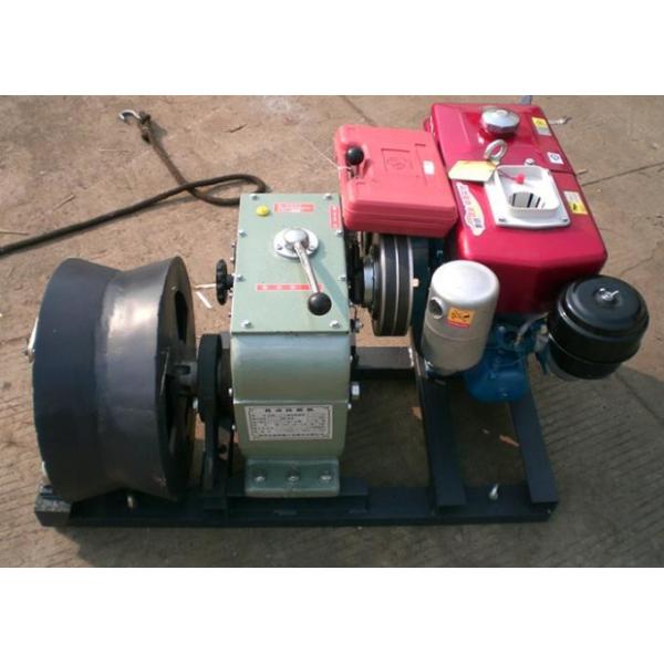 Reversing Cable Winch Puller With Water Cooled Diesel Engine In Line Construction