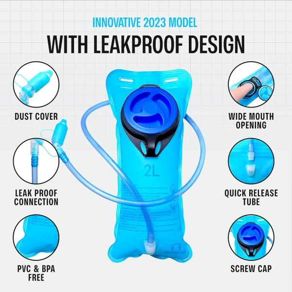 Sojourner Hydration Pack, Hydration Backpack - Water Backpack with 2l Hydration Bladder, Festival Essential - Rave