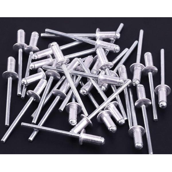 Flat Round Head Blind Rivet in Bright Stainless Steel Finish for Durable Fastening Requirements using Pull Rivet