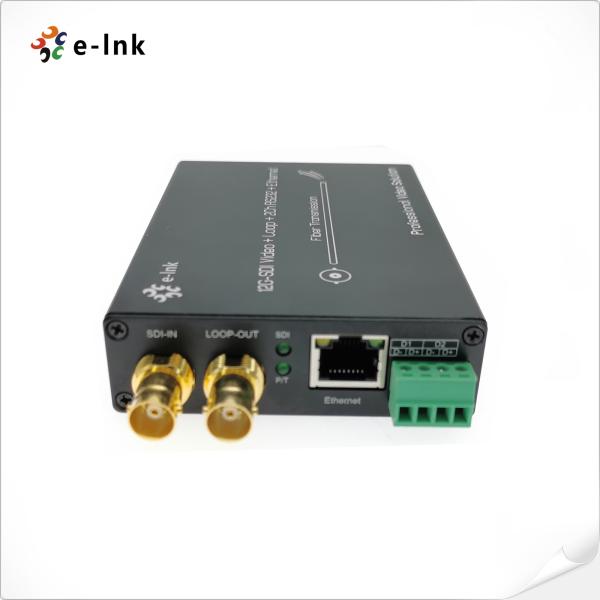 12G-SDI Fiber Converter with 10/100/1000M Gigabit Ethernet and 2Ch Backward RS485