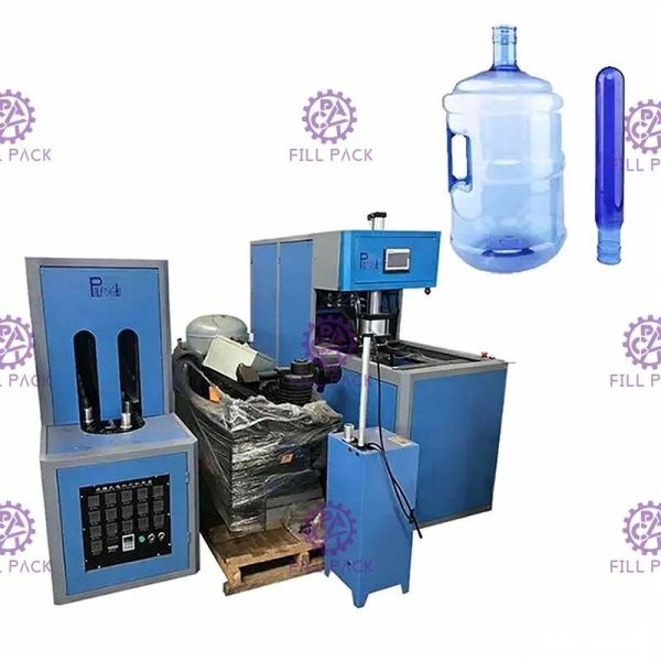 PET Plastic 3 Gallon Bottle Blow Molding Machine 20 Liter Semi Automatic