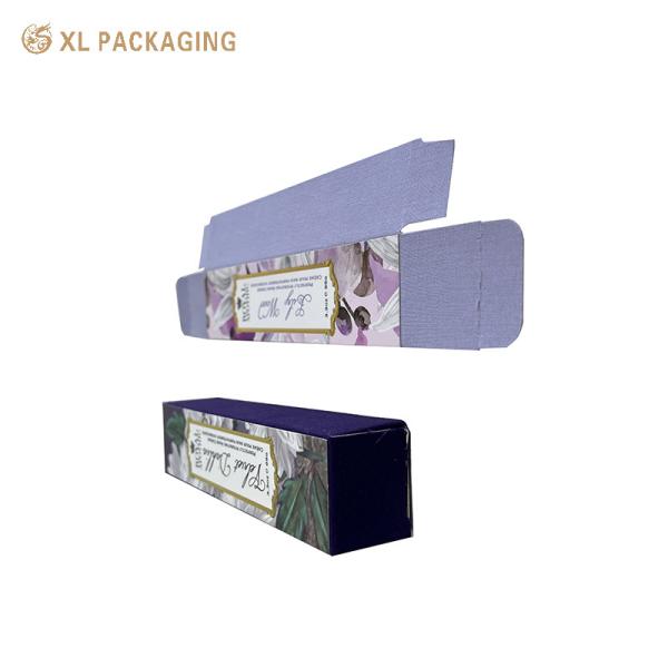 Logo personnalisé boîte d'emballage en papier pliable pour les cosmétiques maquillage soins de la peau