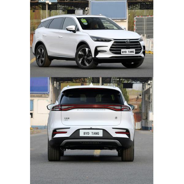 Белый полностью электрический внедорожник 635 км роскошный внедорожник среднего размера BYD Tang Flagship