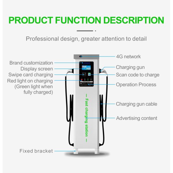 Waterproof Motorcycle Electric Fast Charging Stations 4KW Four Channel