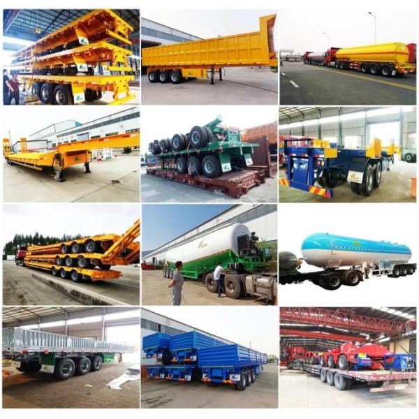 Напудрите трейлер Tipper тележки высоты большой емкости трейлера таможни Semi Semi