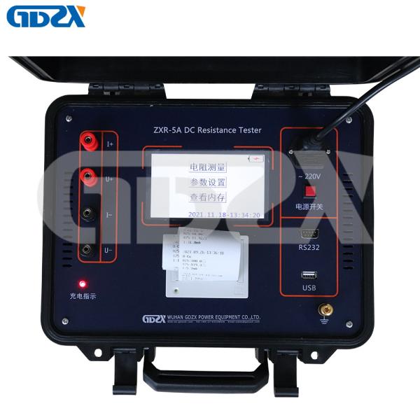ZXR-5A Power Current Transformer Testing Equipments 5A DC Resistance Meter High Accuracy