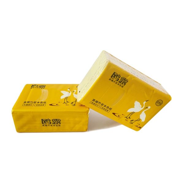 High Quality Custom Logo 4 Ply White Facial Tissue Paper Diamond Embossing Box Style