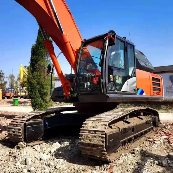 Подержанный экскаватор Hitachi 350, старый строительный аппарат