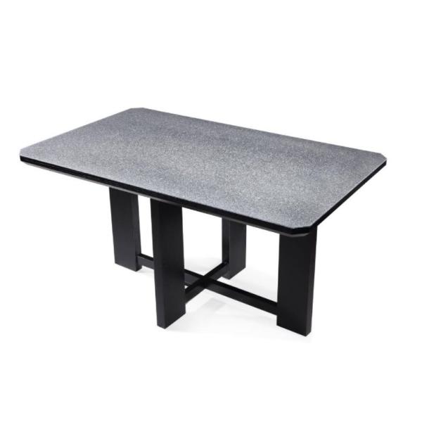 Ensemble de table de salle à manger et ensemble de salon de style de base en bois métallique moderne