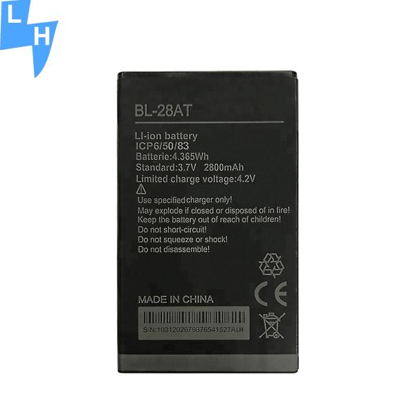 ODM BL-28AT 2800mAh Y3 Plus Батарея для мобильного телефона для батареи Tecno Camon Y2