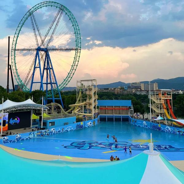 Fibra de vidrio de acero para el surf, la piscina de olas y el equipo de juegos acuáticos