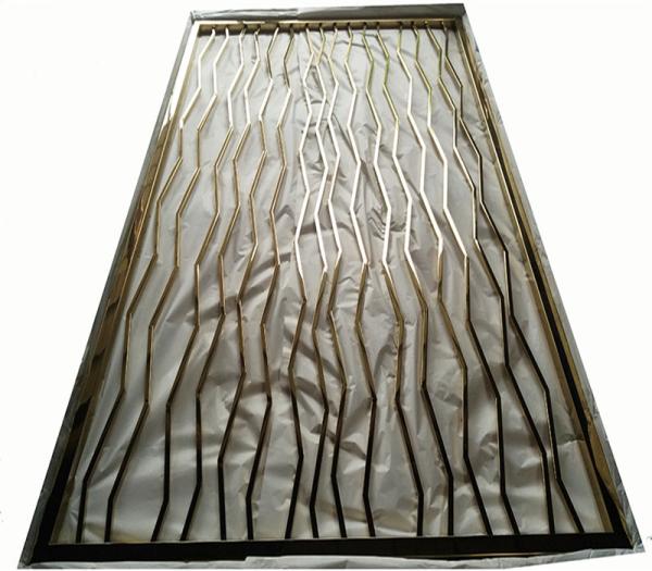 hotel indoor stainless steel screen room divider metal door partition made in china