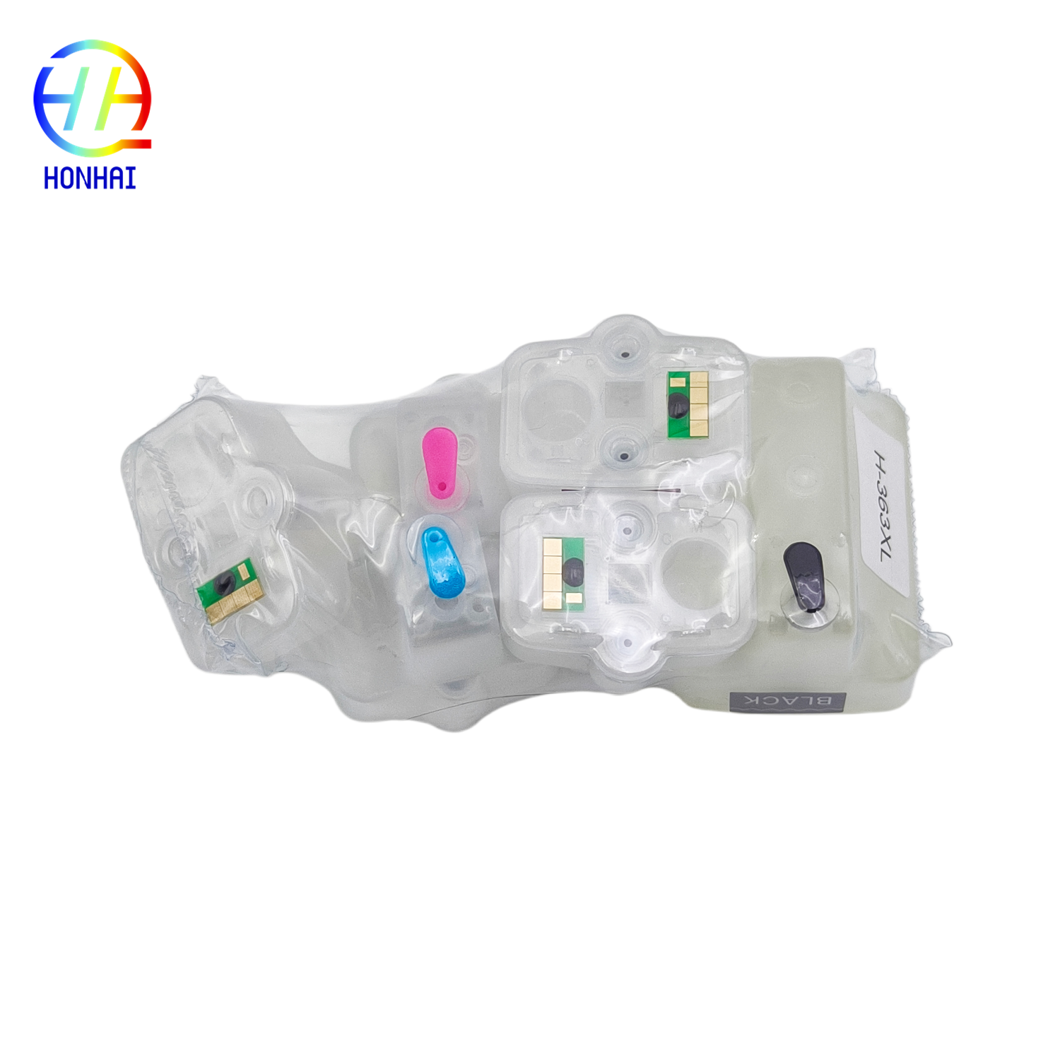 High Yield HP Photosmart Ink Cartridge with Smart Auto-Reset Chip and Leak-Proof Design