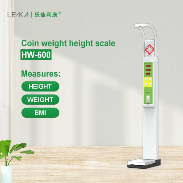 Professional CE Certified Ultrasonic BMI Height and Weight Scale for Accurate Measurements