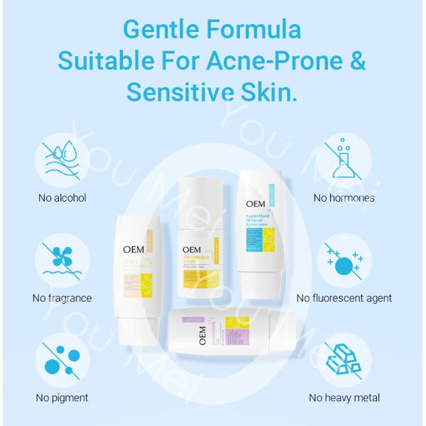 Sweatproof UV Protection Sunscreen Cream Spf 30 SPF 50 Broad Spectrum Moisturizer