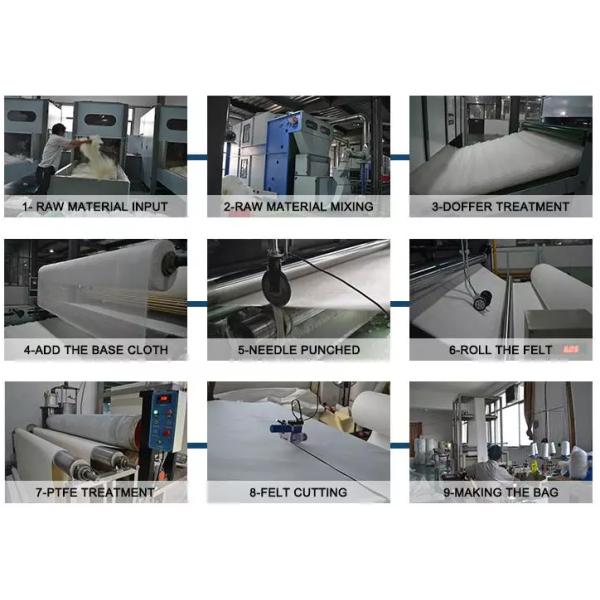 PTFE /  Nonwoven Needle Felt Air Filter Fabric For Dust Collector