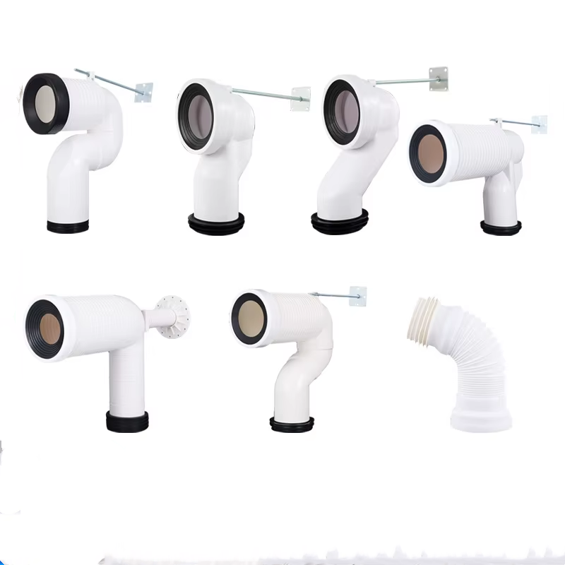 General Enhanced Floor-Standing Drainage Polyvinyl Chloride / Polypropylene Material Toilet Elbow With Question Mark Drain Pipe