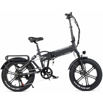 Folding Fat Tire Electric Bike 750 Watt , 30kmh Foldable E Bike 5grade System