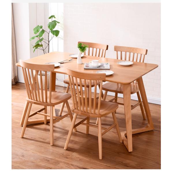 Economical Dining Room Solid Wood Chairs High Back For Family / Restaurant