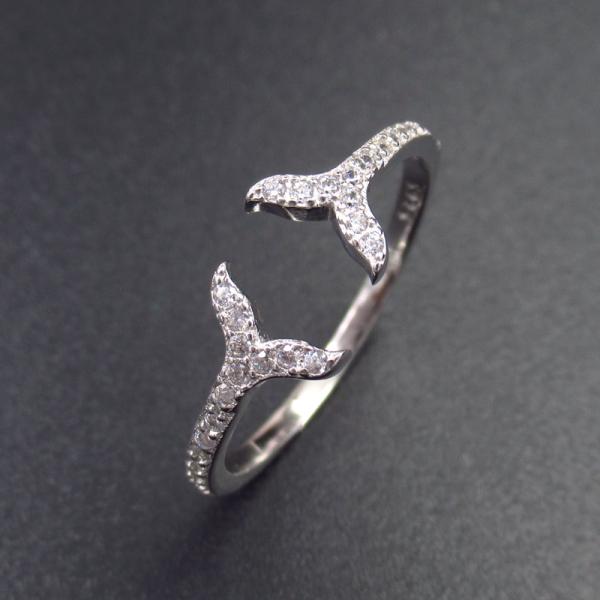 Anel transversal artístico 925 do solitário do zirconita da prata esterlina da forma para o casamento