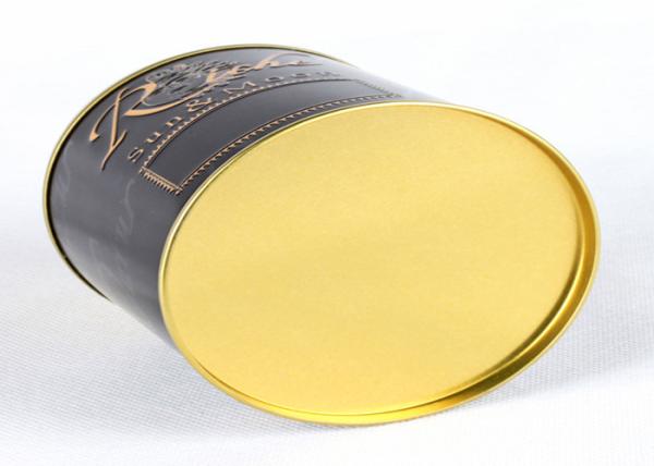 Dome Metal Tin Can Container With Double Lids