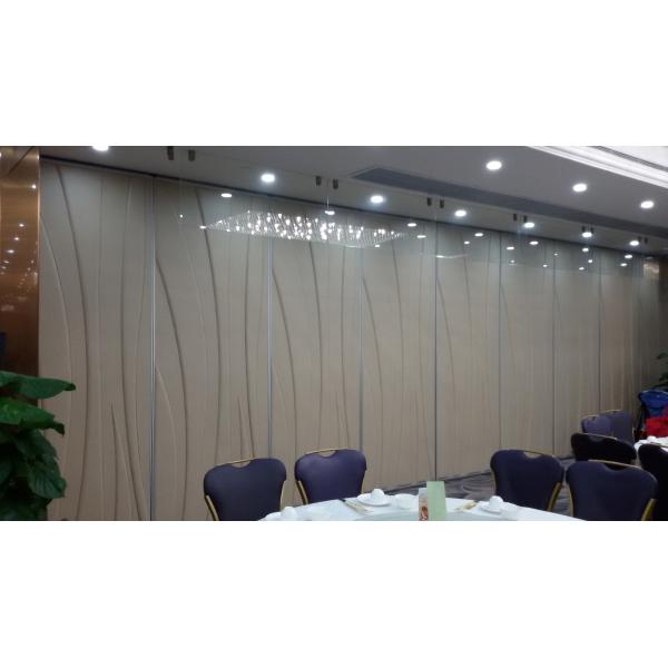 Soundproof Operable Wall Movable Partition Room Divider Polyester Fiber Board Interior Decorate