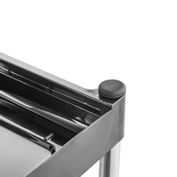 Under Sink Kitchen Storage Rack Clutter-Free 2 Tiers Stainless Steel Kitchen Rack