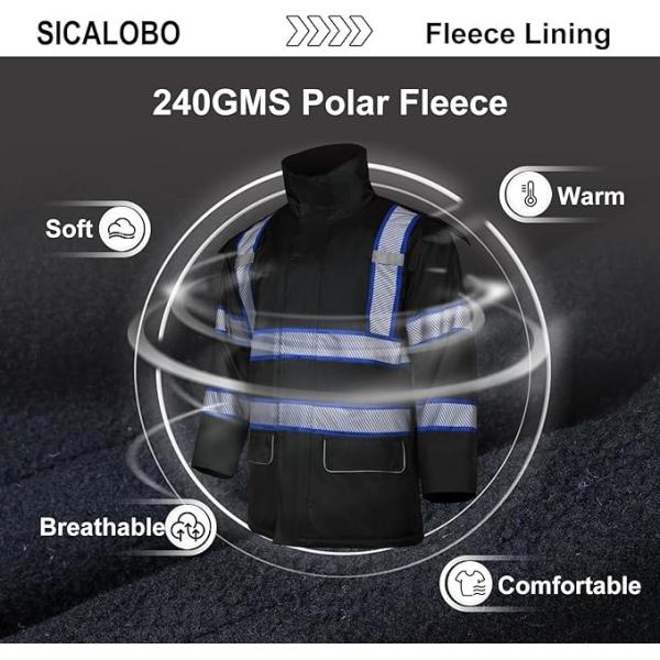 Отражающая зимняя теплая рабочая куртка, строительные комбинезоны с высокой видимостью