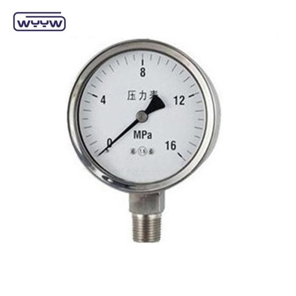 SS304 oil filled pressure gauge manufacture