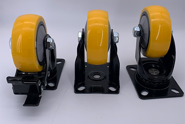 колеса плиты шарнирного соединения 100mm 125mm промышленные