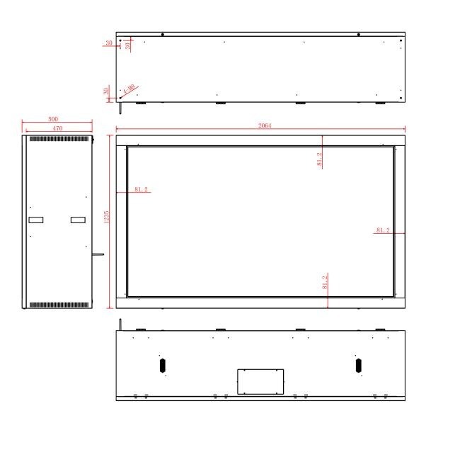 86 Inch Transparent LCD Advertising Box for Large-Scale Brand Visual Communication