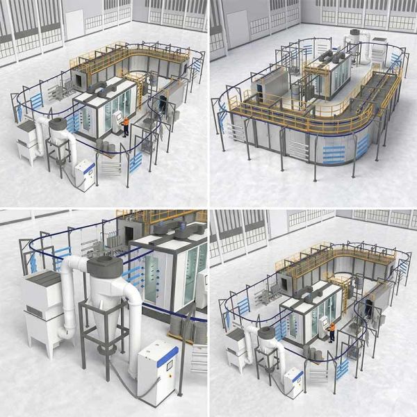 Integrated Automated Powder Coating Lines | Modular Finishing Systems