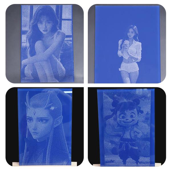 6040 Portable Desktop Hammer Painting Glass Painting Laser Engraving Machine