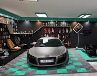 Rib Industrial Interlocking Floor Tiles 18mm Polypropylene Garage Flooring