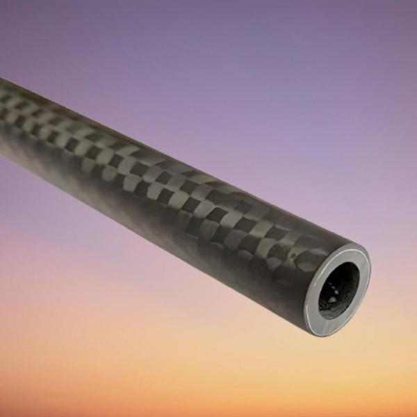 100% 3K Carbon Fiber Tube - Twill Weave - 1/2 ID x 5/8 OD x 3 ft. Long