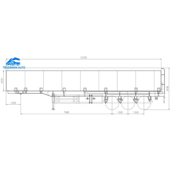 3 Axle 40000 Liter Fuel Tanker Trailer Carbon Steel