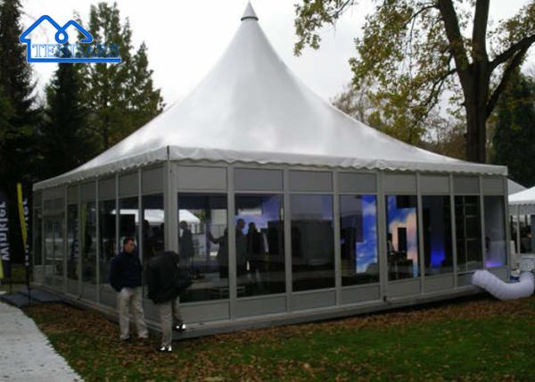 Outdoor Custom Big Aluminium Exhibition Wedding Trade Show Tent aPagoda Party Tent for sale