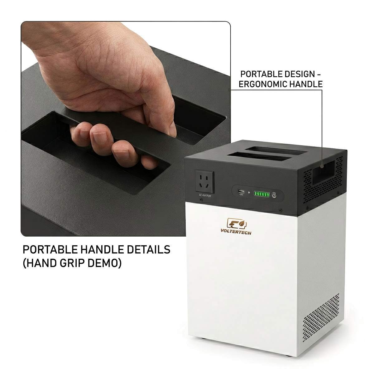 1000W 2009Wh Portable Off Grid Energy Storage System With MPPT Solar Charging