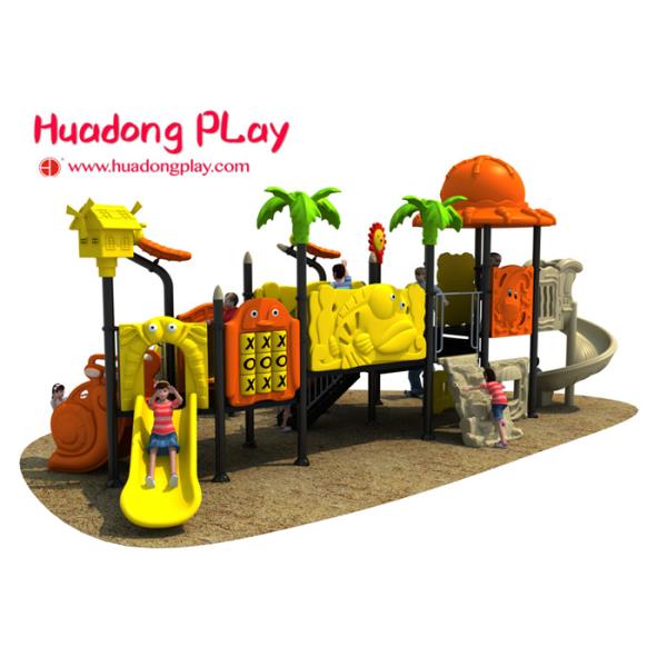 Gym Outdoor Playground Slides Equipment For Residential Area / Kindergarten