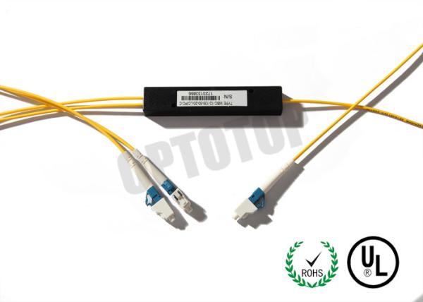 FTTH / CATV 1 X 2 PM Fiber Coupler 2mm High Stability Optical Fiber Coupler