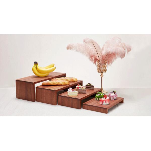 Wooden 2 3 Tier Snack Fruit Platter Candy Tray Dessert Display Shelf Decoration Wedding Cake Stand