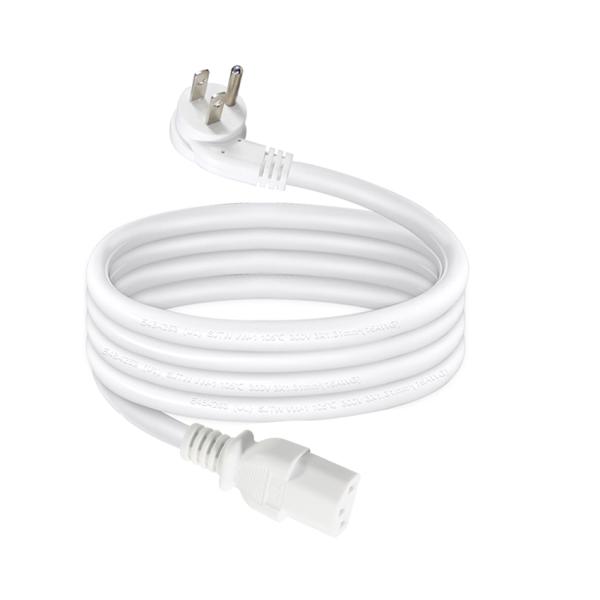 Right Angle NEMA 5-15P to C13 Power Cord 10A 125V