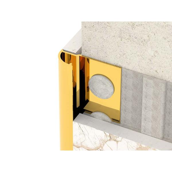 TUV Brushed Stainless Steel Tile Trim 10mm Bright Finishing Closing Metal Strip