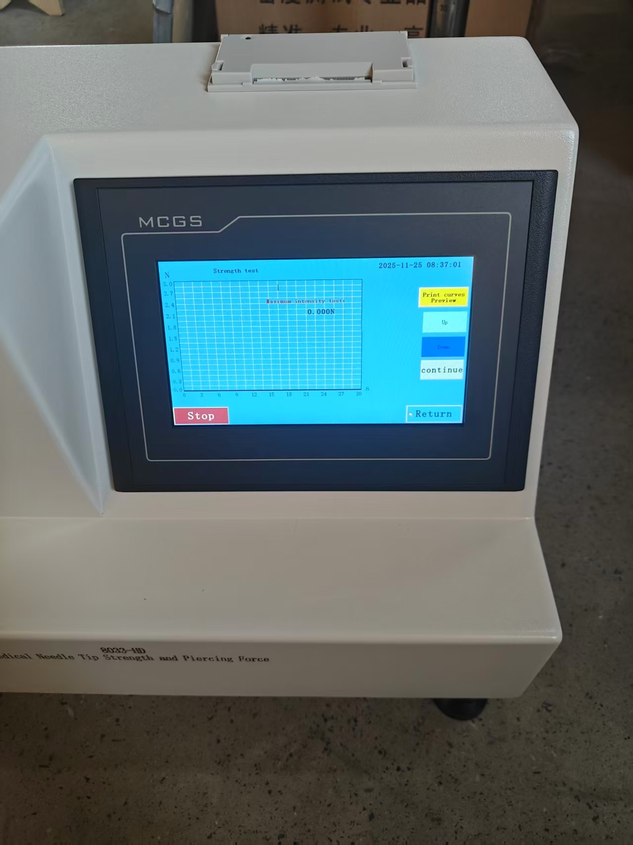 Medical Needle Tip Strength and Piercing Force Tester