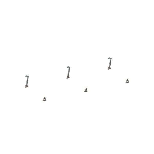 Tilt Leg Adjustable Metal Roof Solar Mounting System Aluminum Corrugated