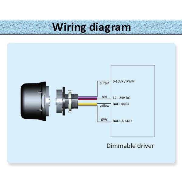 30mA 0-10v Приглушение 12V PWM Highbay Движение датчик водонепроницаемый