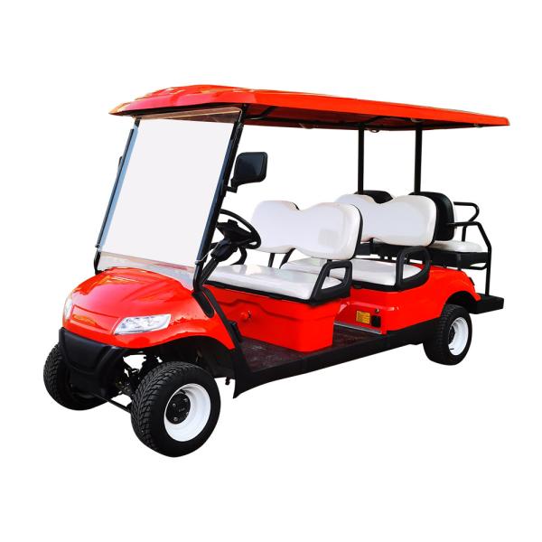Carrinho de golfe elétrico 110v 6 lugares 40mph alta eficiência com bateria de lítio