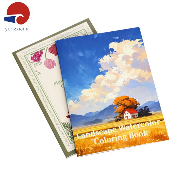 18 Sheets Glue Binding Book Customized Childrens Coloring Books