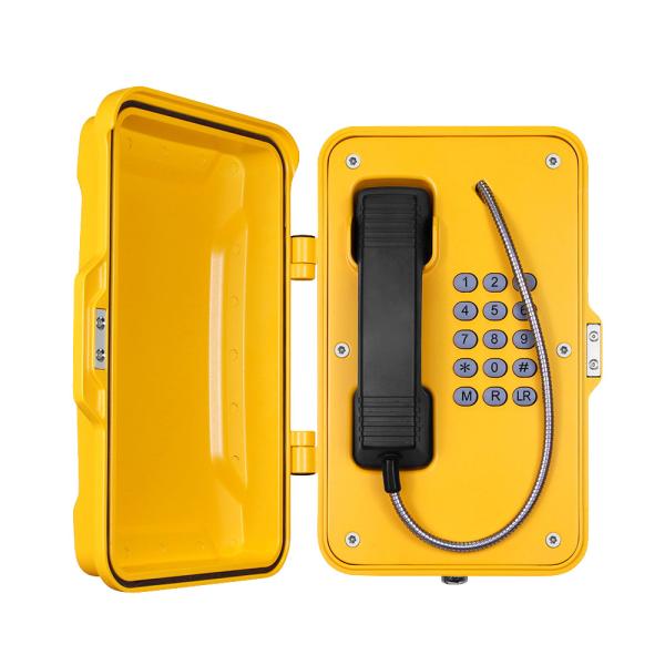 IP67 SIP2.0 Moisture Resistant Tunnel Phone Aluminum Alloy