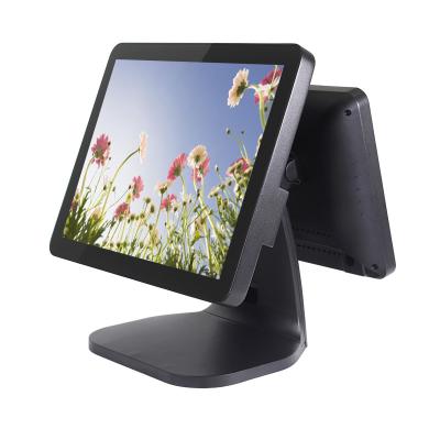 Aluminium Alloy Housing Dual Screen Pos Energy Saving Black / White Color